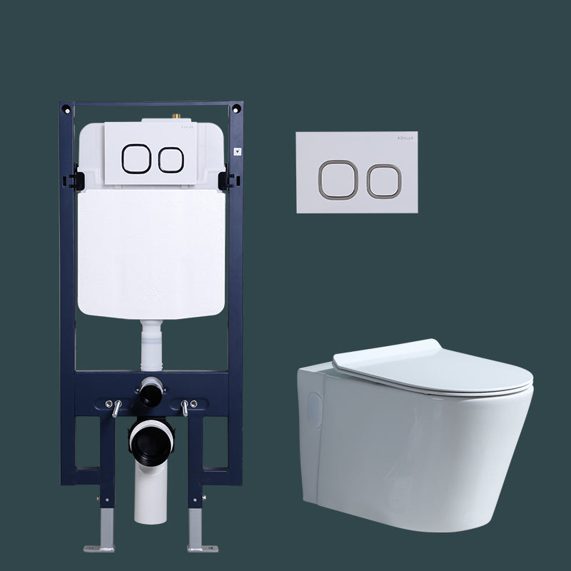 Wall Mount Modern Urine Toilet All In One Single Flush Porcelain Toilet