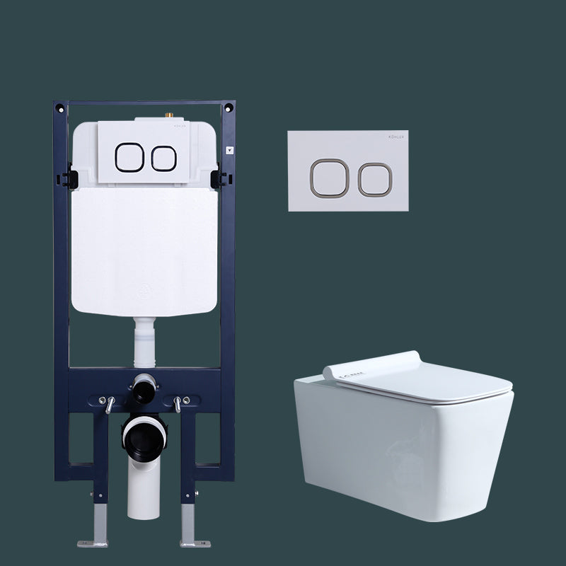 Wall Mount Modern Urine Toilet All In One Single Flush Porcelain Toilet