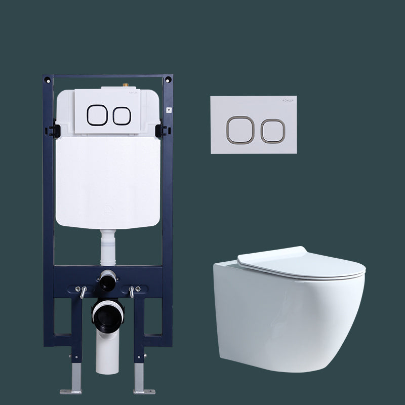 Wall Mount Modern Urine Toilet All In One Single Flush Porcelain Toilet