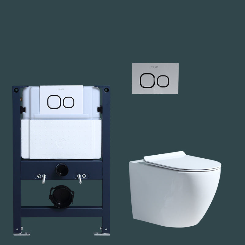 Wall Mount Modern Urine Toilet All In One Single Flush Porcelain Toilet