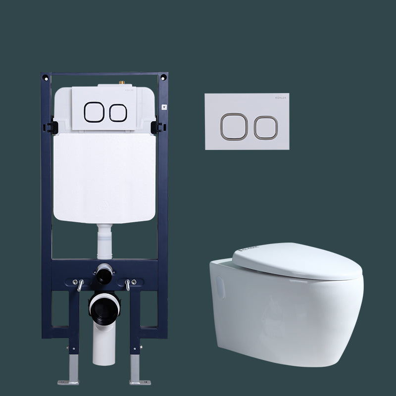 Wall Mount Modern Urine Toilet All In One Single Flush Porcelain Toilet