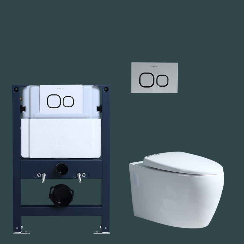 Wall Mount Modern Urine Toilet All In One Single Flush Porcelain Toilet