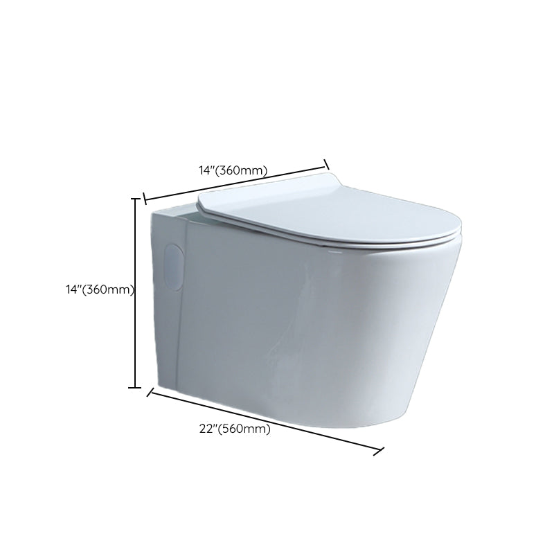 Wall Mount Modern Urine Toilet All In One Single Flush Porcelain Toilet