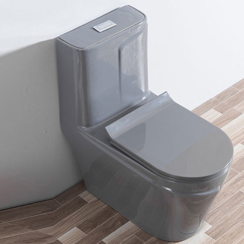 Traditional Floor Mount Flush Toilet Gray Urine Toilet for Washroom