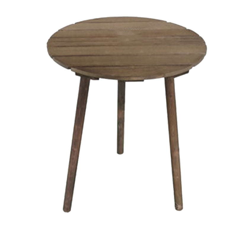 Modern Wood Patio Dining Table 1/2/3 Pieces Collapsible Dining Set for Courtyard