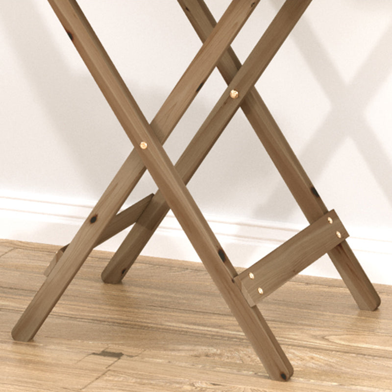 Modern Wood Patio Dining Table 1/2/3 Pieces Collapsible Dining Set for Courtyard