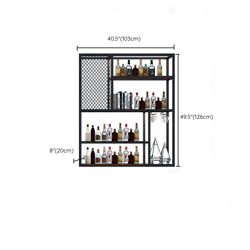 Wall Mounted Wine Bottle Rack Metal Wine Bottle Rack for Home
