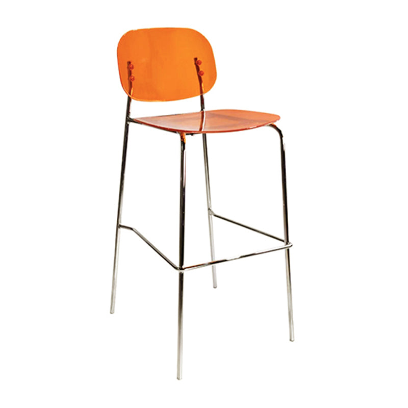 Plastic Bar Stools Industrial Style Backless Bar Stools with Footrest