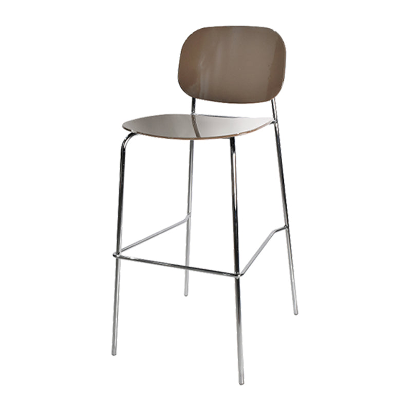 Plastic Bar Stools Industrial Style Backless Bar Stools with Footrest