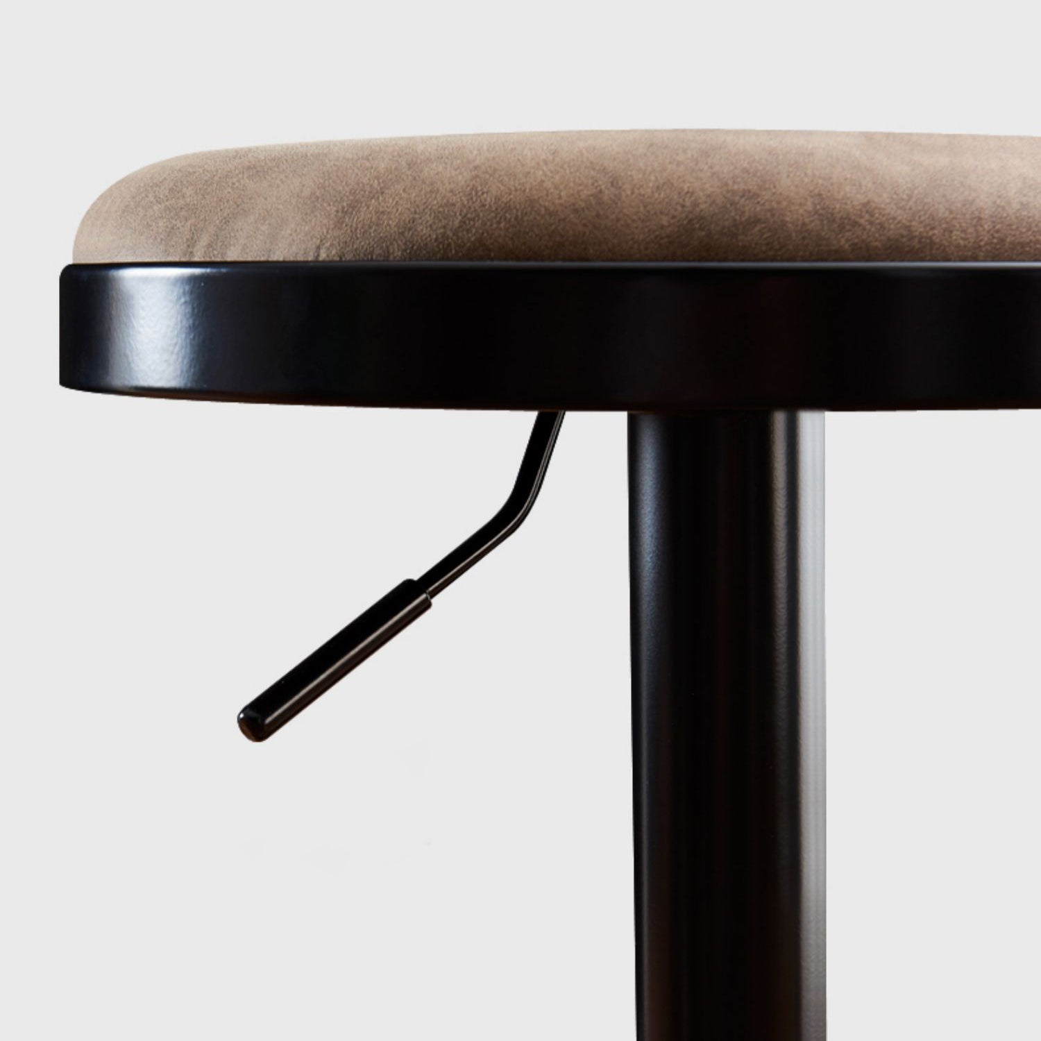 Faux Leather Barstools Adjustable Height Barstools with Footrest