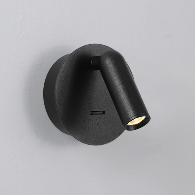 White/Black Modernism Single Wall Mounted Sconce LED Wall Light for Bedroom