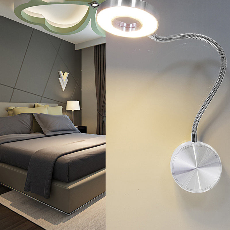 Armed Wall Lighting Modern Metal 1 Light Wall Sconce for Bedroom