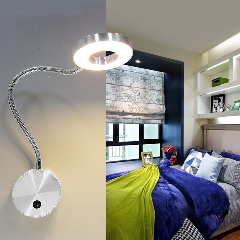 Armed Wall Lighting Modern Metal 1 Light Wall Sconce for Bedroom