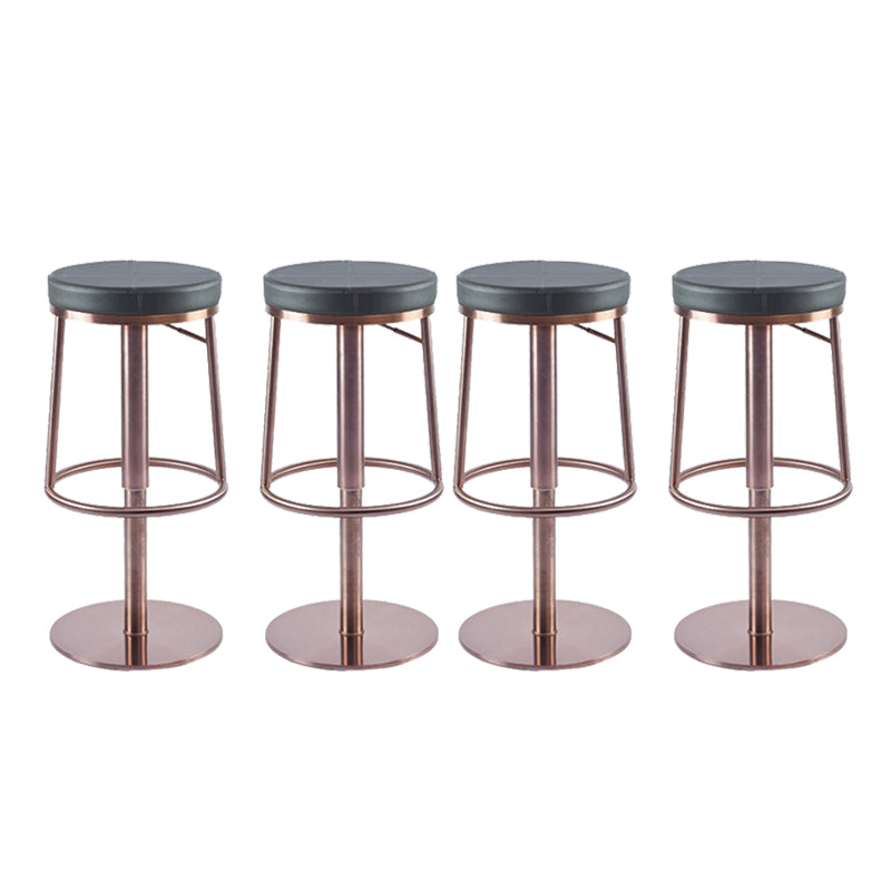 Modern Upholstered Counter Stool Bar-height Bar Stool with Footrest