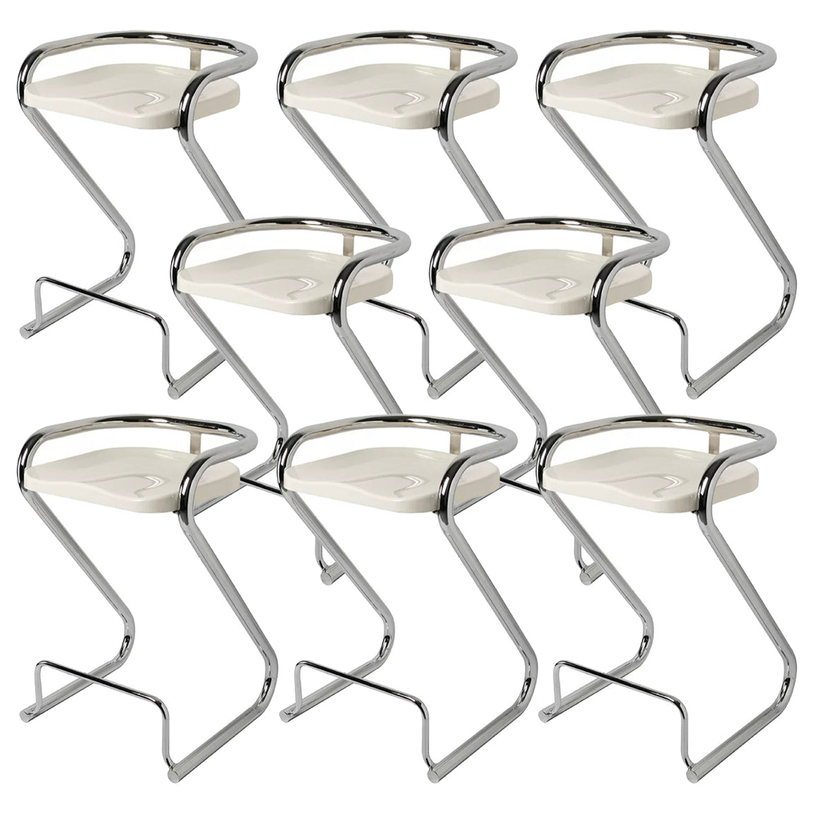 Contoured Seat Dining Stool Low Back Bar Stool with Metal Base