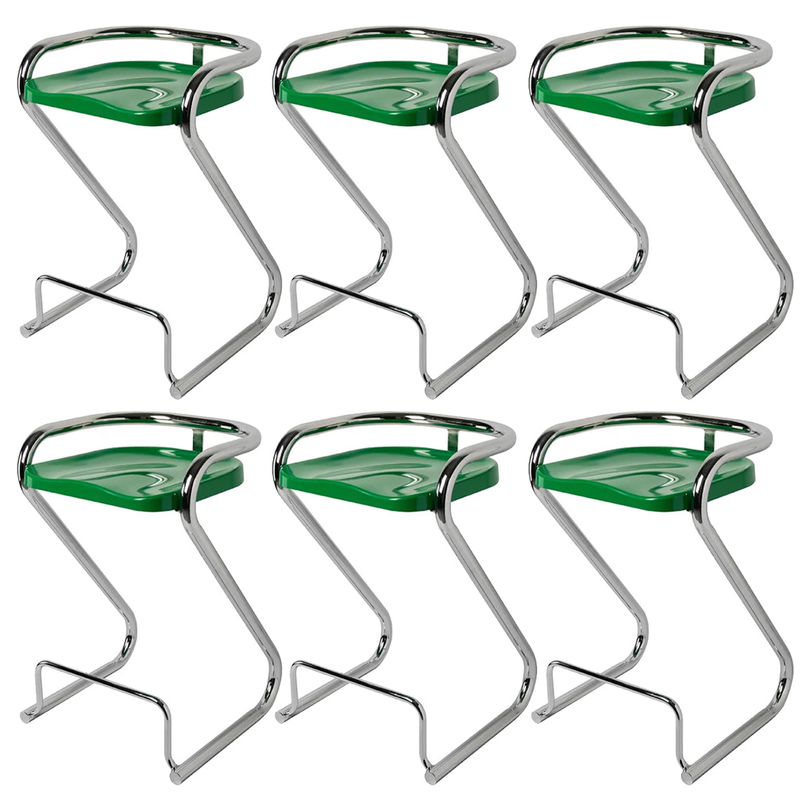 Contoured Seat Dining Stool Low Back Bar Stool with Metal Base