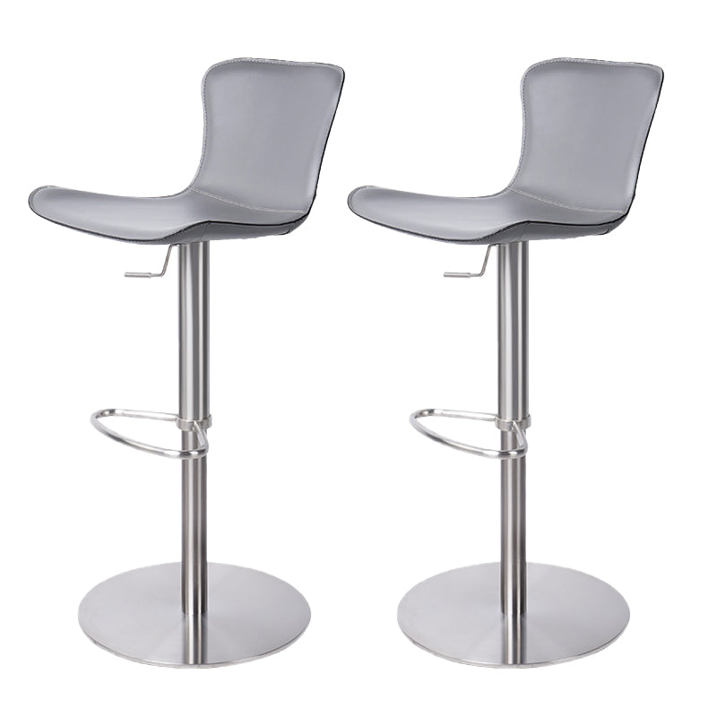 Adjustable Bar Stool Leather Backrest Bar Stools for Living Room
