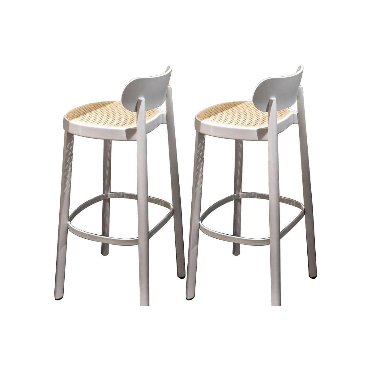 Contemporary Style Wood Counter Chair Footrest Counter Stool for Restaurant