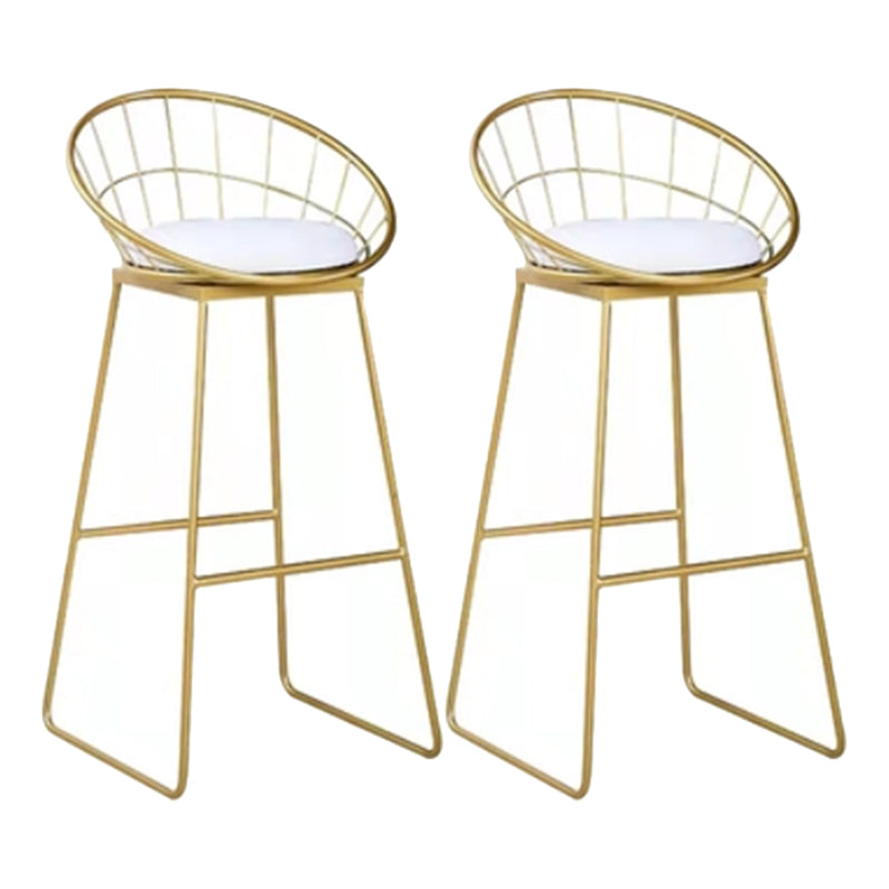 Glam Style Bistro Set 1/2/3 Pieces Stone Bar table with Upholstered Stools