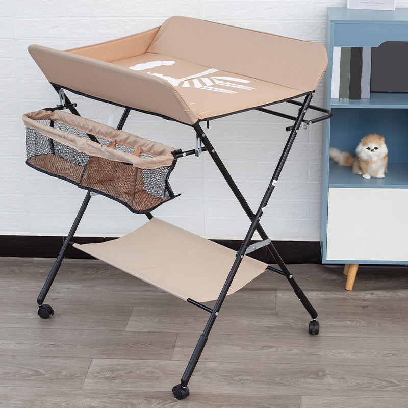 Portable Changing Table Folding Baby Changing Table with Basket