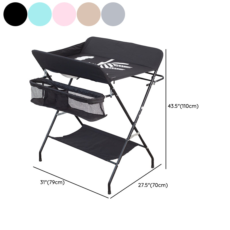Portable Changing Table Folding Baby Changing Table with Basket