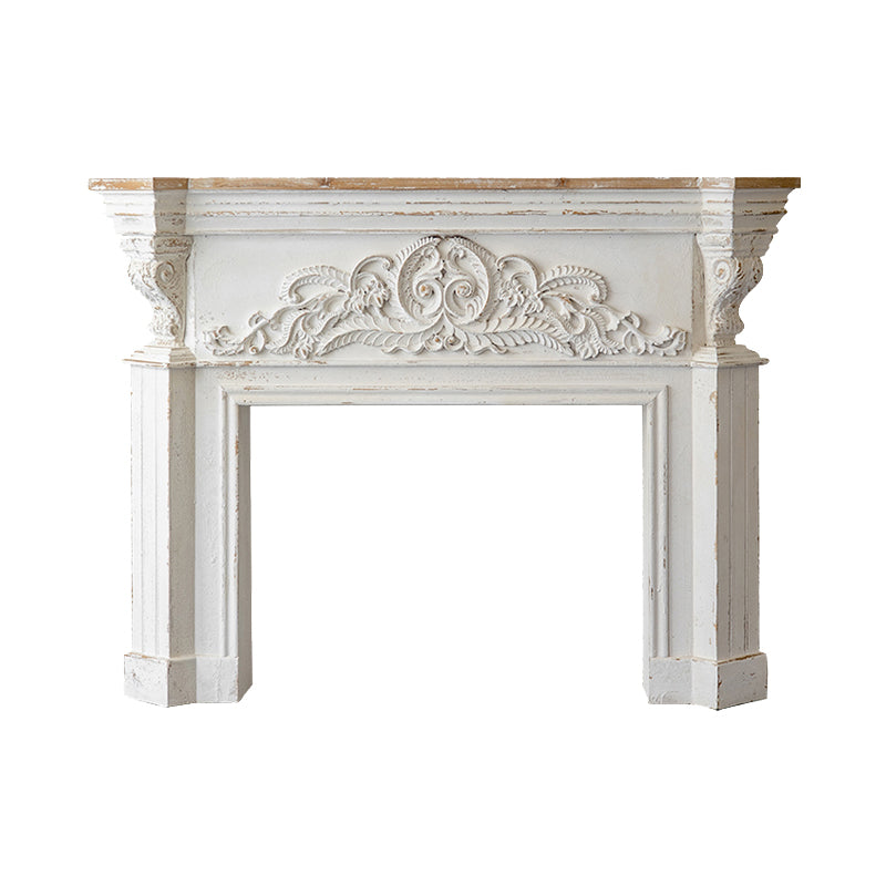 Rectangle Shape French Country Console Table Wooden Sofa Table in White