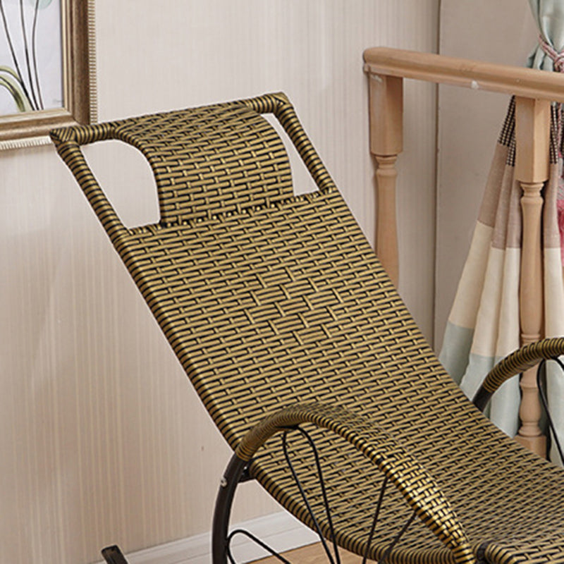 Mid Century Modern Rattan Rocking Chair Indoor Rocking Chair