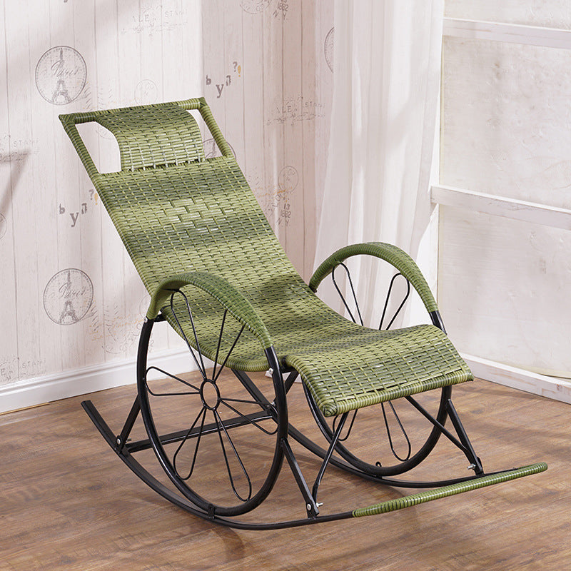 Mid Century Modern Rattan Rocking Chair Indoor Rocking Chair