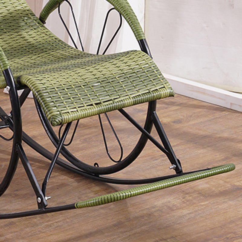 Mid Century Modern Rattan Rocking Chair Indoor Rocking Chair