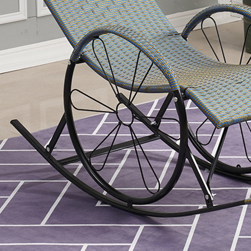 Mid Century Modern Rattan Rocking Chair Indoor Rocking Chair