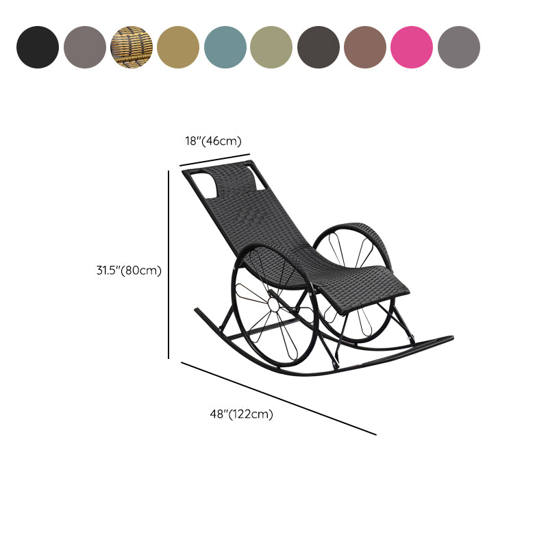 Mid Century Modern Rattan Rocking Chair Indoor Rocking Chair