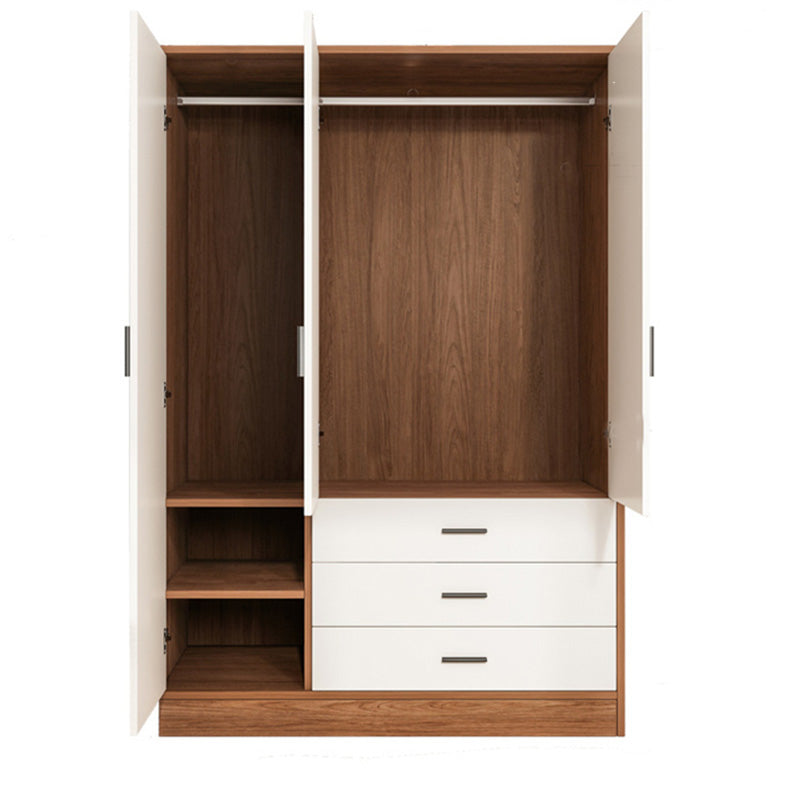 Rectangular Wardrobe Cabinet Modern Simple Wooden Wardrobe Armoire