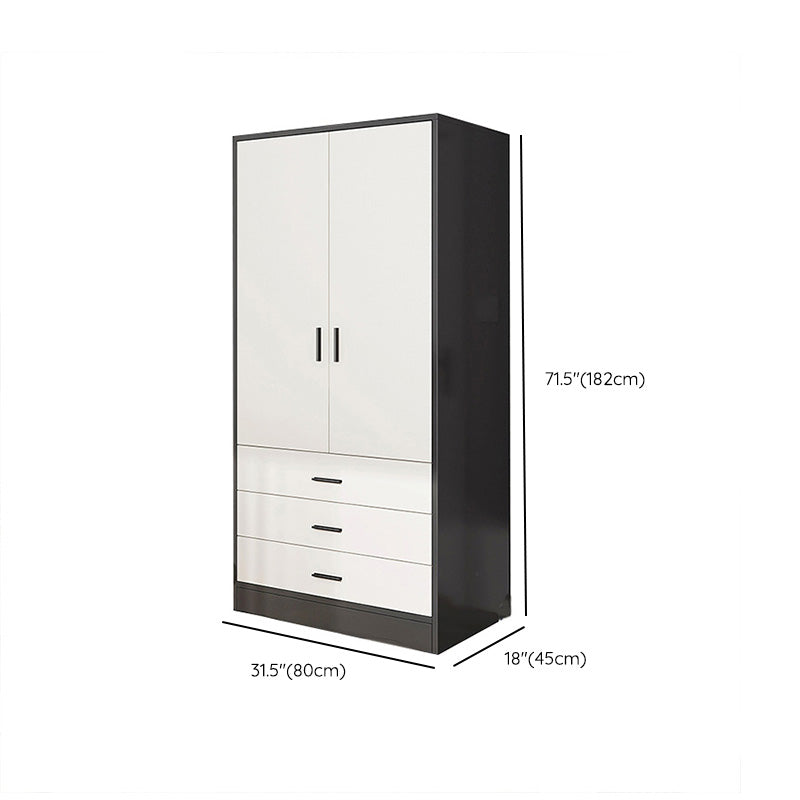 Rectangular Wardrobe Cabinet Modern Simple Wooden Wardrobe Armoire
