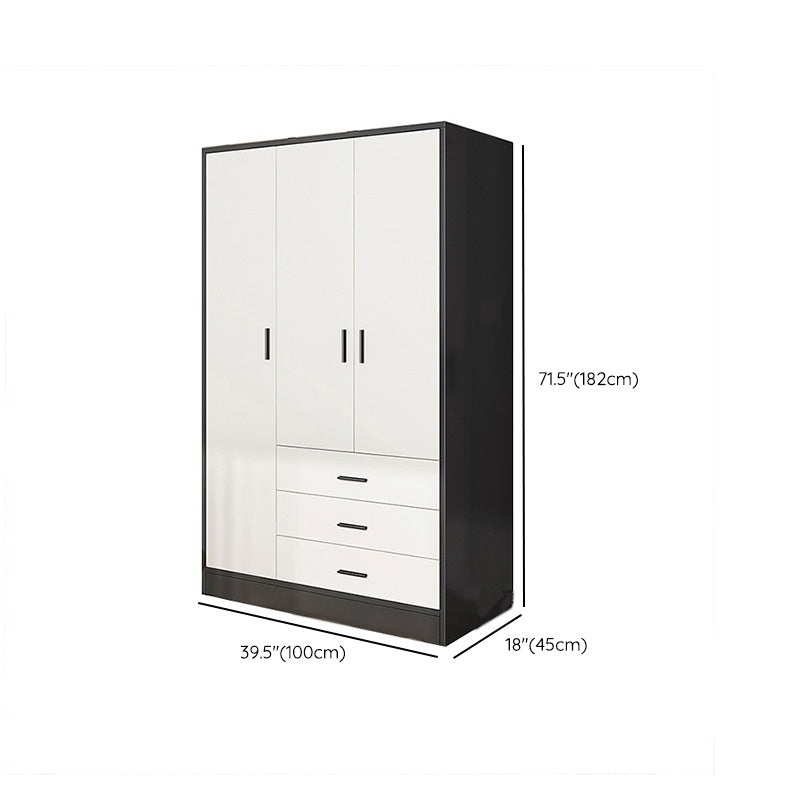 Rectangular Wardrobe Cabinet Modern Simple Wooden Wardrobe Armoire