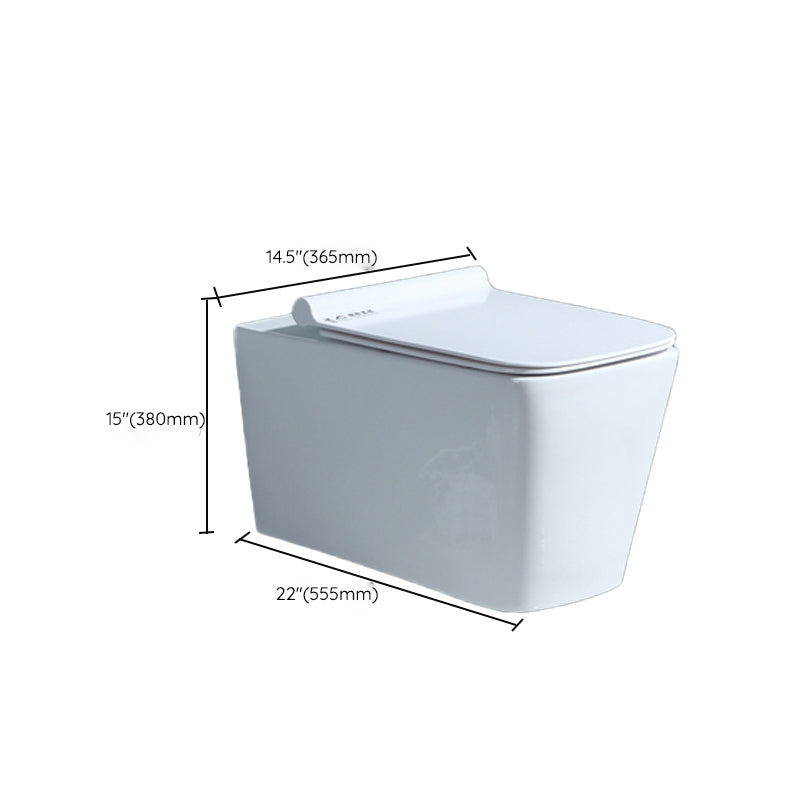 Wall Mount Modern Urine Toilet All In One Single Flush Porcelain Toilet