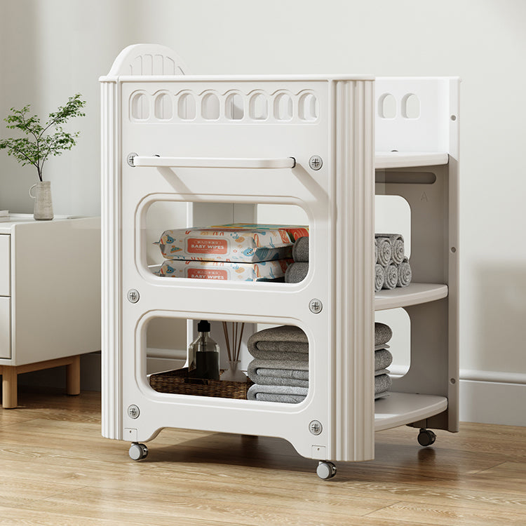 White Baby Changing Table Modern Changing Table with Storage