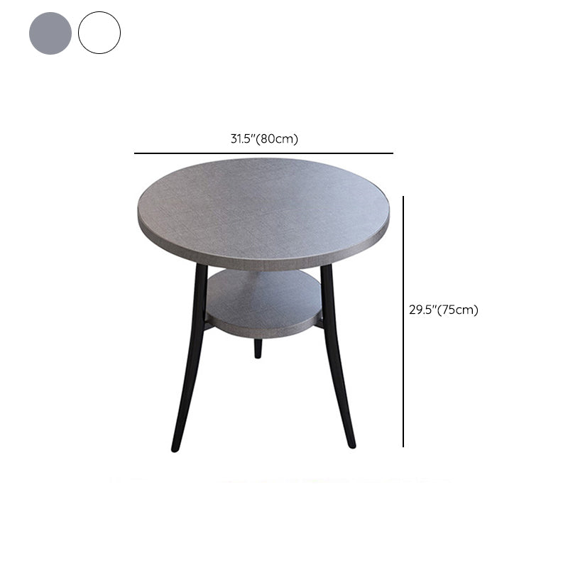 Modern Stone Storable Dining Table Metal Base for Dining Room
