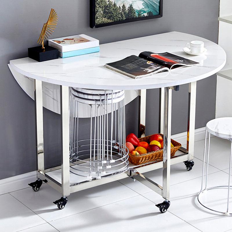 Modern Dining Table Metal Base Table for Kitchen Dining Room