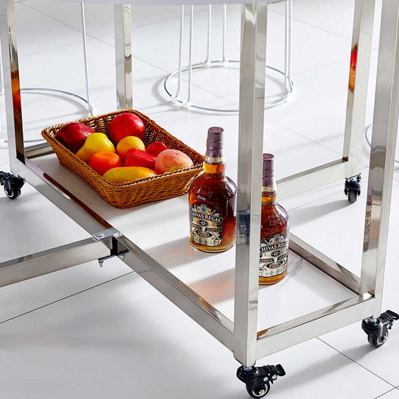 Modern Dining Table Metal Base Table for Kitchen Dining Room