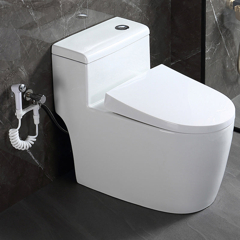 Traditional White Flush Toilet Spray Gun Included Urine Toilet for Bathroom