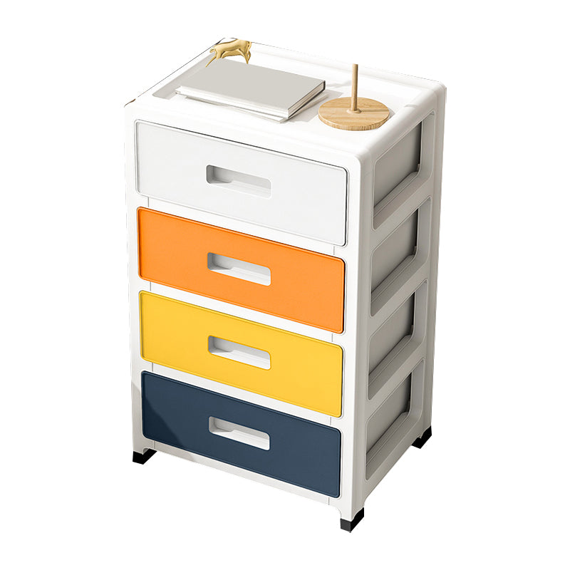 Scandinavian Kids Dresser Set Vertical Plastic Dresser for Kids