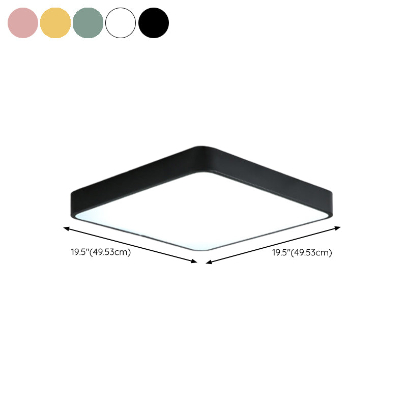 Metal Geometric Flush Mount Fixture Macron Flush Light Fixtures