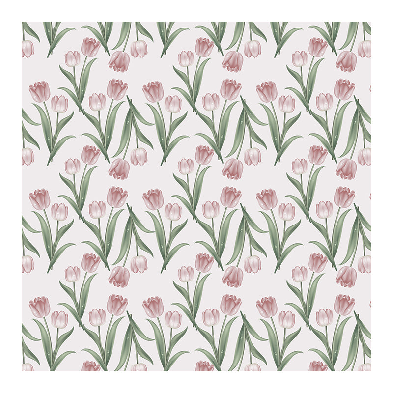 Illustration Plant Mural Stain Resistant Living Room Wall Mural