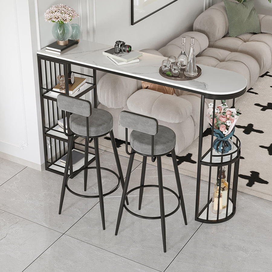 Glam Style Stone Pub Dining Set Specialty 1/2/3 Pcs Pub Set for Indoor