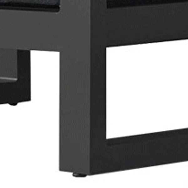 Metal Patio Sofa Water Resistant Outdoor Patio Sofa with Cushions