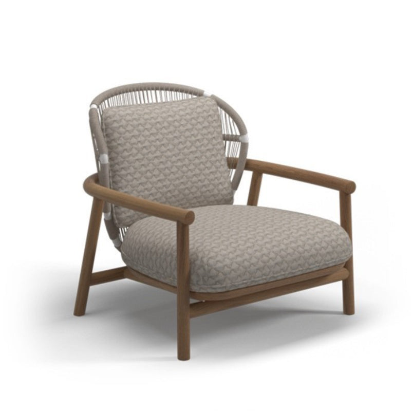 Tropical Outdoor Patio Sofa Wood With Cushions Brown UV Resistant Patio Sofa