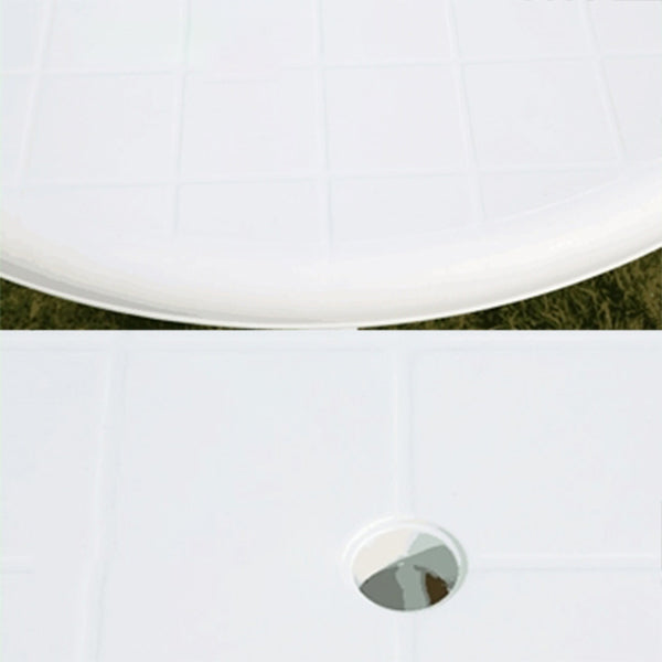 Modern Geometric Waterproof Courtyard Table Plastic Base Outdoor Table