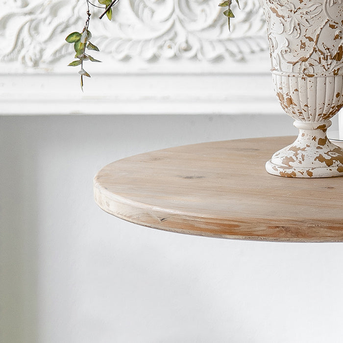 Countryside Waterproof Wood Courtyard Table Round Outdoor Table