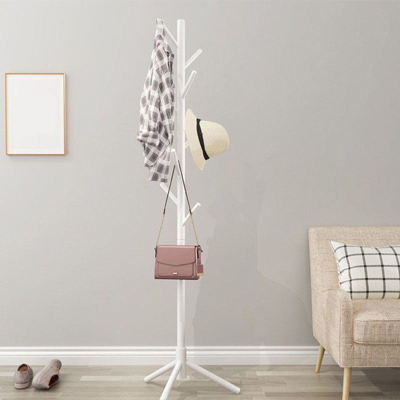 Scandinavian Coat Hanger Wooden Indoor Coat Hanger with Hooks