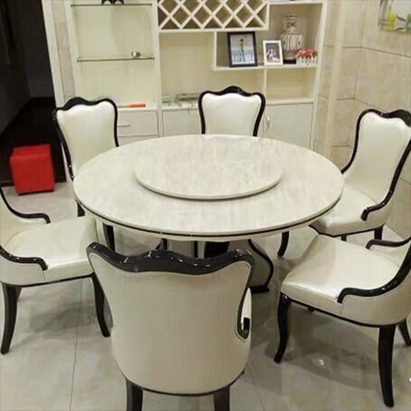 White Dining Table Convertible Dining Table for Kitchen Dining Room